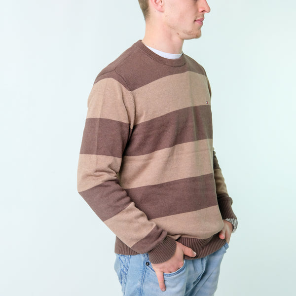 Brown y2ks Tommy Hilfiger Knit Sweatshirt (L)